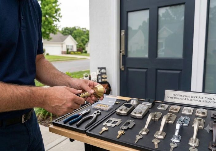 Professional Lock Rekeying & Comprehensive Hardware Replacement